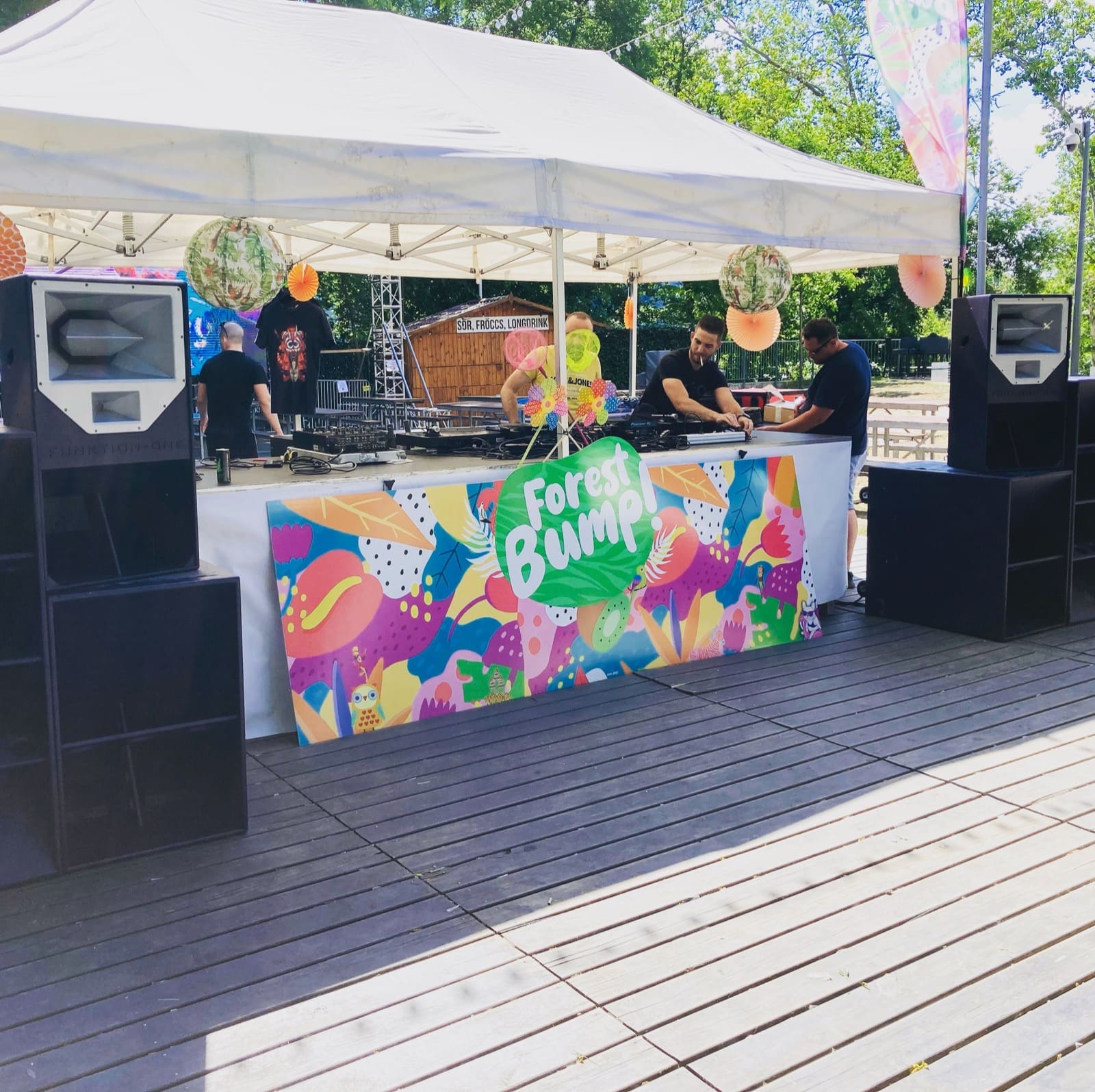 Setup audio profesional la eveniment outdoor