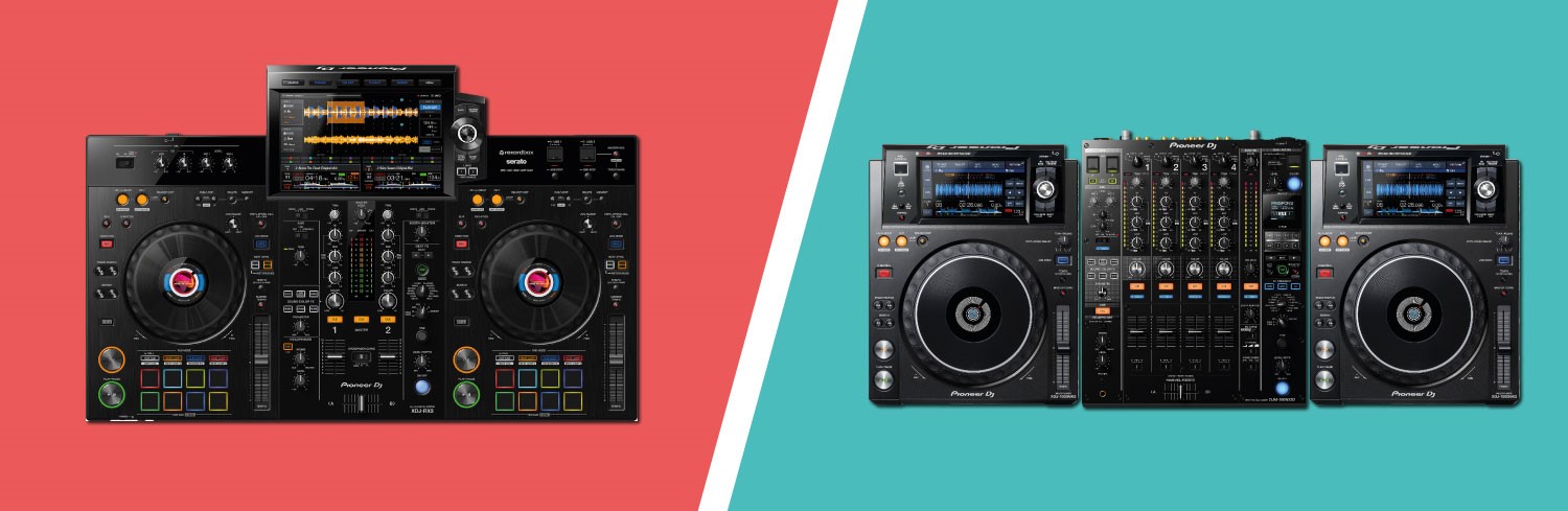 Comparație între un sistem DJ all-in-one și un setup cu playere și mixer separate